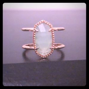 Kendra Scott Rose Gold & Mint Ring